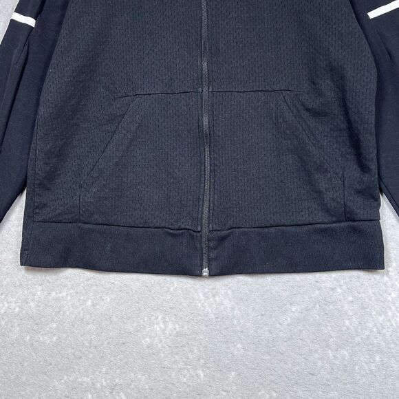 Adidas Jacket Womens Size Large Black White Squad Bomber Climalite CZ0832 - Picture 4 of 15